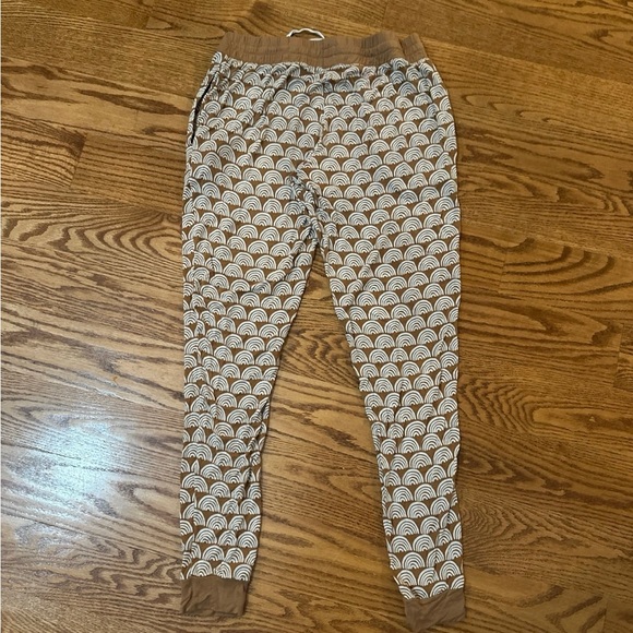 Little Sleepies Pajama Pants Womens Small Rust Rainbows - Picture 3 of 4